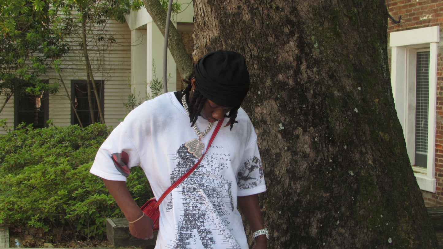 Red Digital Fade Tee