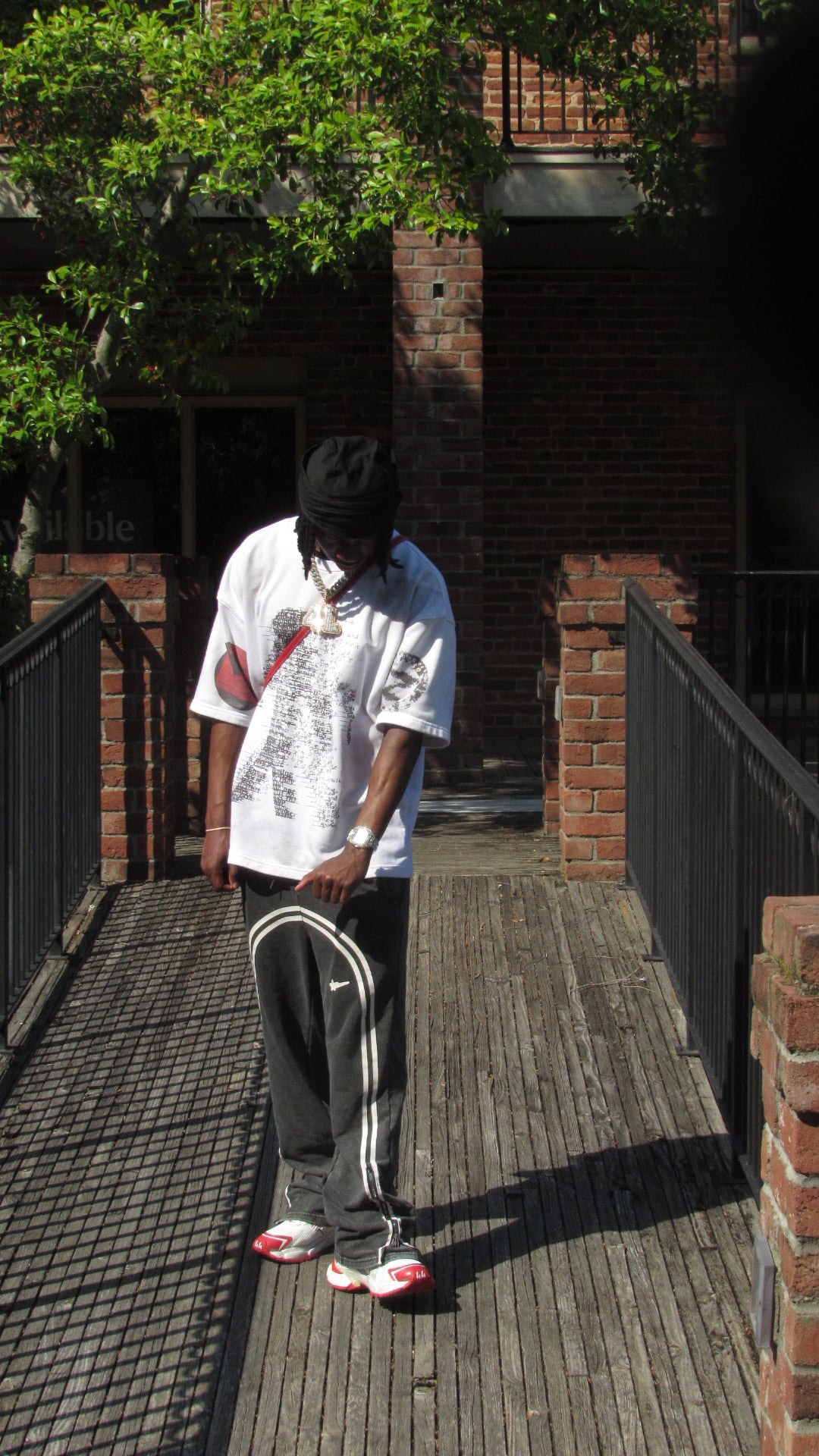 Red Digital Fade Tee