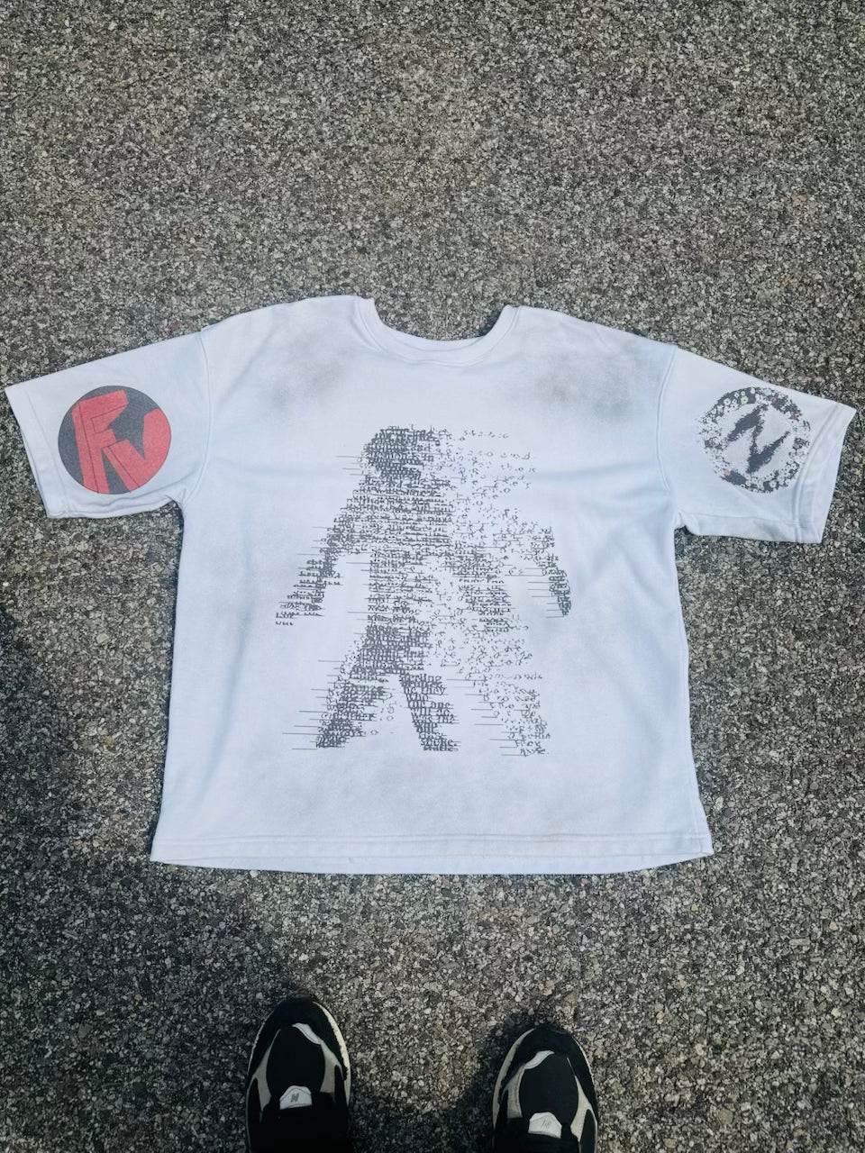 Red Digital Fade Tee