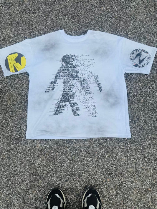 Yellow Digital Fade Tee